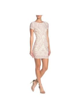 JUMP Glitter Short Sleeve Bodycon Dress